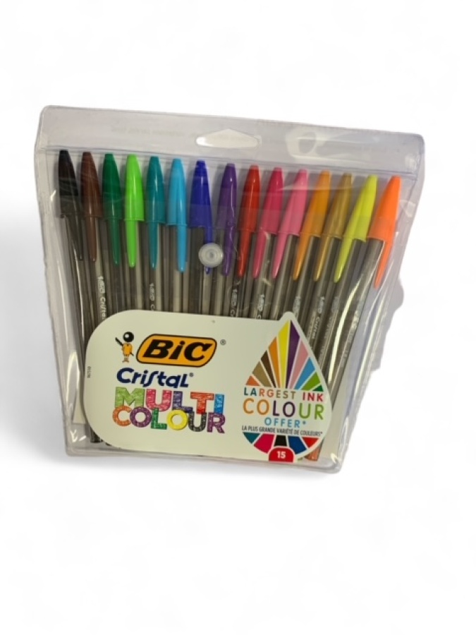 BLISTER 15 PEZZI BIC CRISTAL